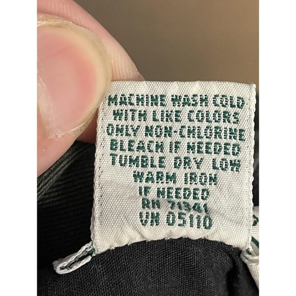 L.L.Bean Pants Womens 14 Tall Olive Green Double L Relaxed Fit Chino Cotton - Picture 11 of 12